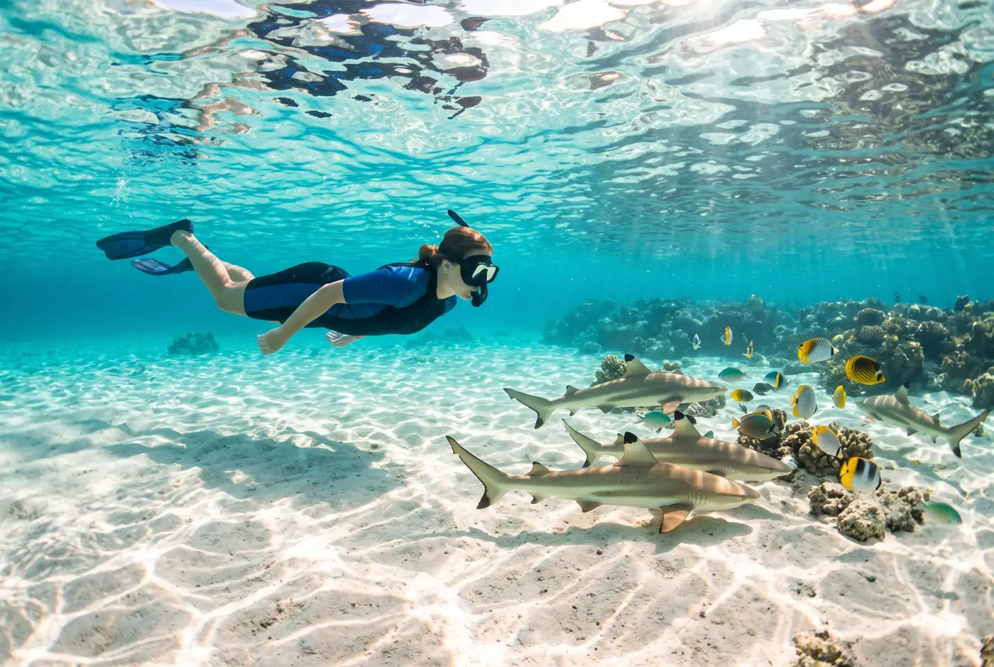 Maya Bay Sharks: Are They Dangerous? — maya bay sharks, Phi Phi Islands, Thailand