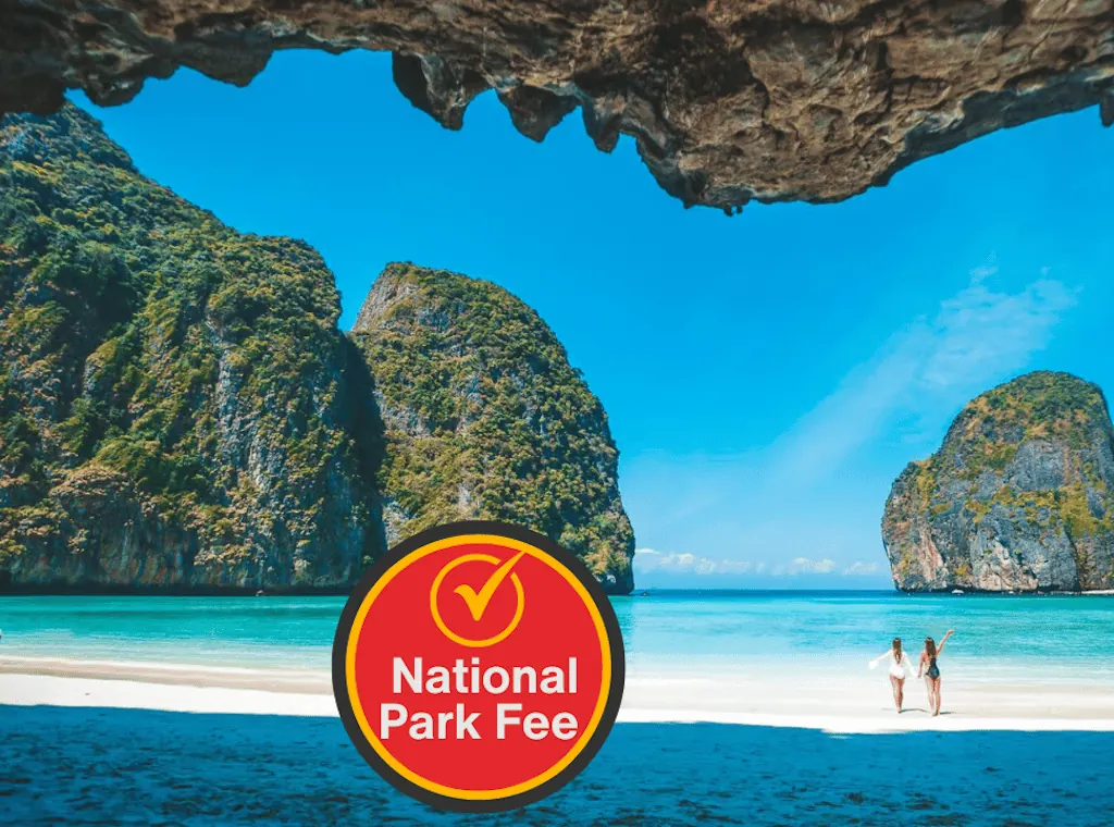 Phuket: Phi Phi, Maya Bay & Khai Speedboat with Park Fees — turquoise water and limestone cliffs of Maya Bay, Phi Phi (photo 1)