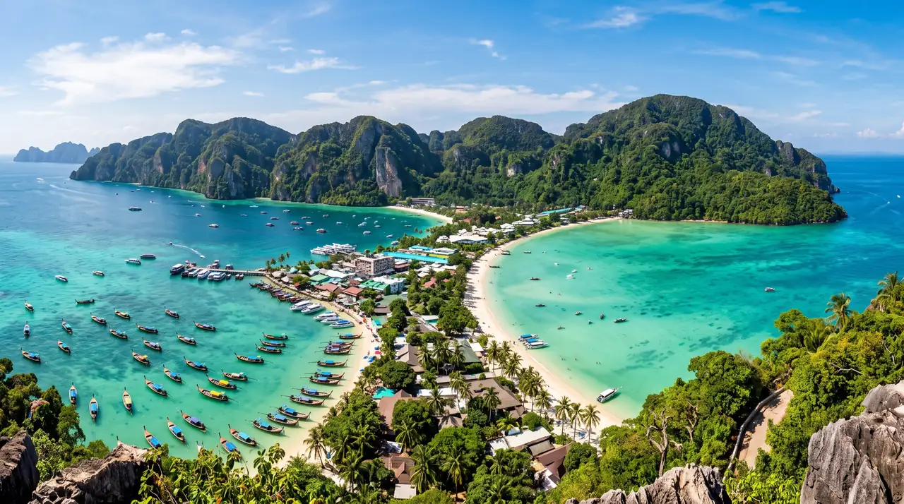 Phuket: Phi Phi Islands & Maya Bay Day Trip with Lunch — boat tour to Maya Bay and the Phi Phi Islands, Thailand