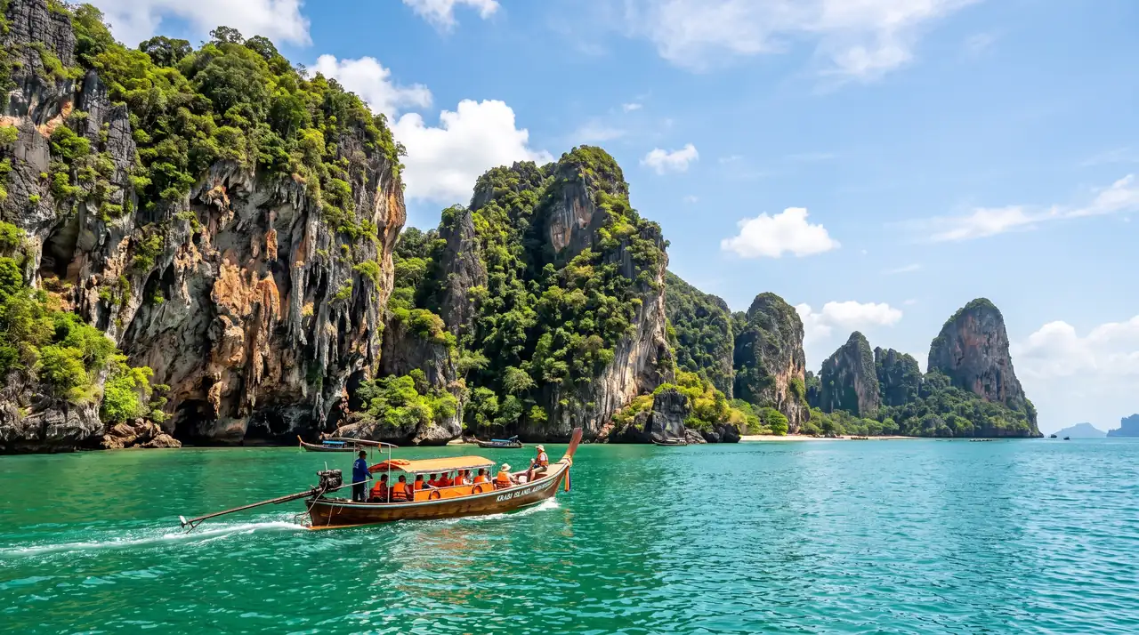 Krabi: Phi Phi Early Bird Tour with Multilingual Guide — boat tour to Maya Bay and the Phi Phi Islands, Thailand