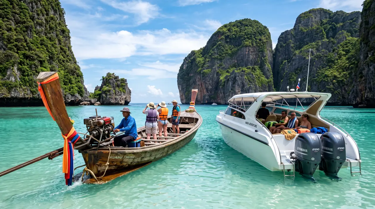 Phi Phi Private Longtail: Maya Bay, Pileh Lagoon & Snorkel — boat tour to Maya Bay and the Phi Phi Islands, Thailand